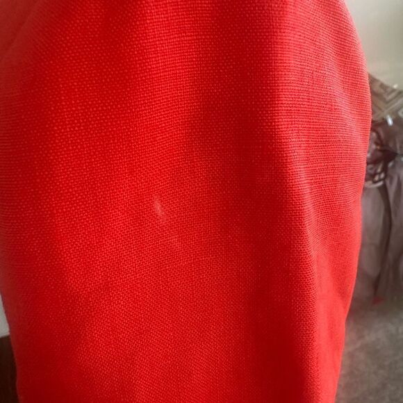 J. Crew Red  Linen Women’s Blazer 2 - Picture 6 of 10